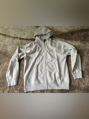 OVO ash heather grey/ash heather grey full zip hoodie